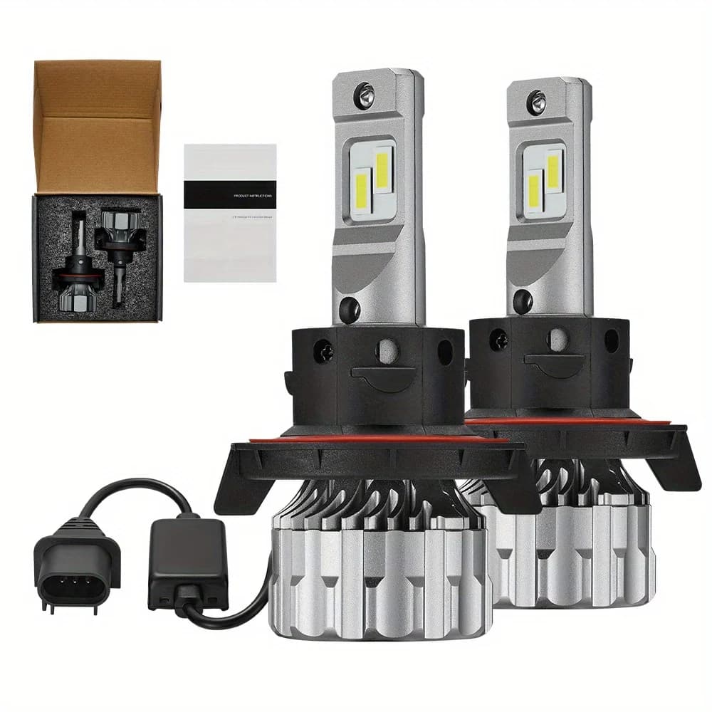 Lampadine per fari LED H13/9008 70W 6500K ‎ ‎ 18000LM Bianco Doppia funzione 2 pezzi per Chevrolet/Ford/GMC//BMV/Dodge/Honda/Nissan/Jeep