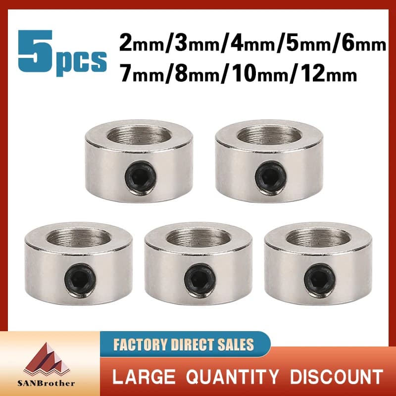 5 Pz Opensource Collare di Blocco T8 Vite di Piombo Anello di Bloccaggio Blocco Blocco Colonna di Isolamento 2mm/3/4/5mm/6mm/8mm/10mm/12mm Per Stampante 3D CNC