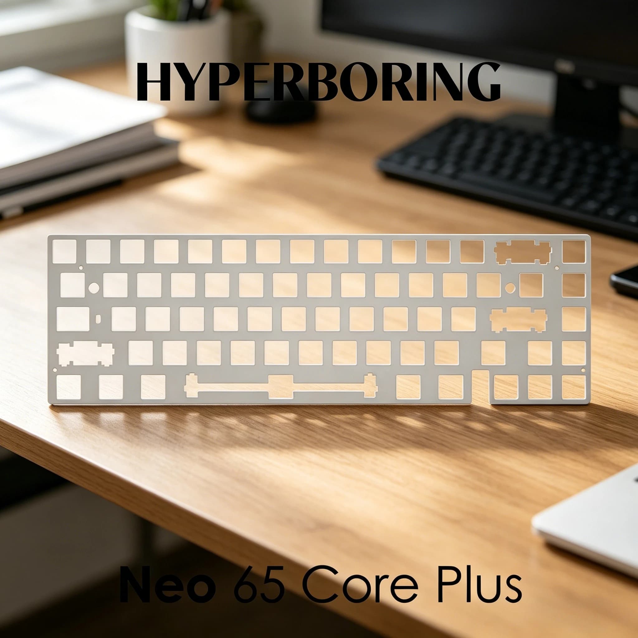 Piastra di Posizionamento Tastiera NEO65 Core Plus in PC PP PEI Alluminio per Accessori Tastiera Meccanica da Gaming e Ufficio