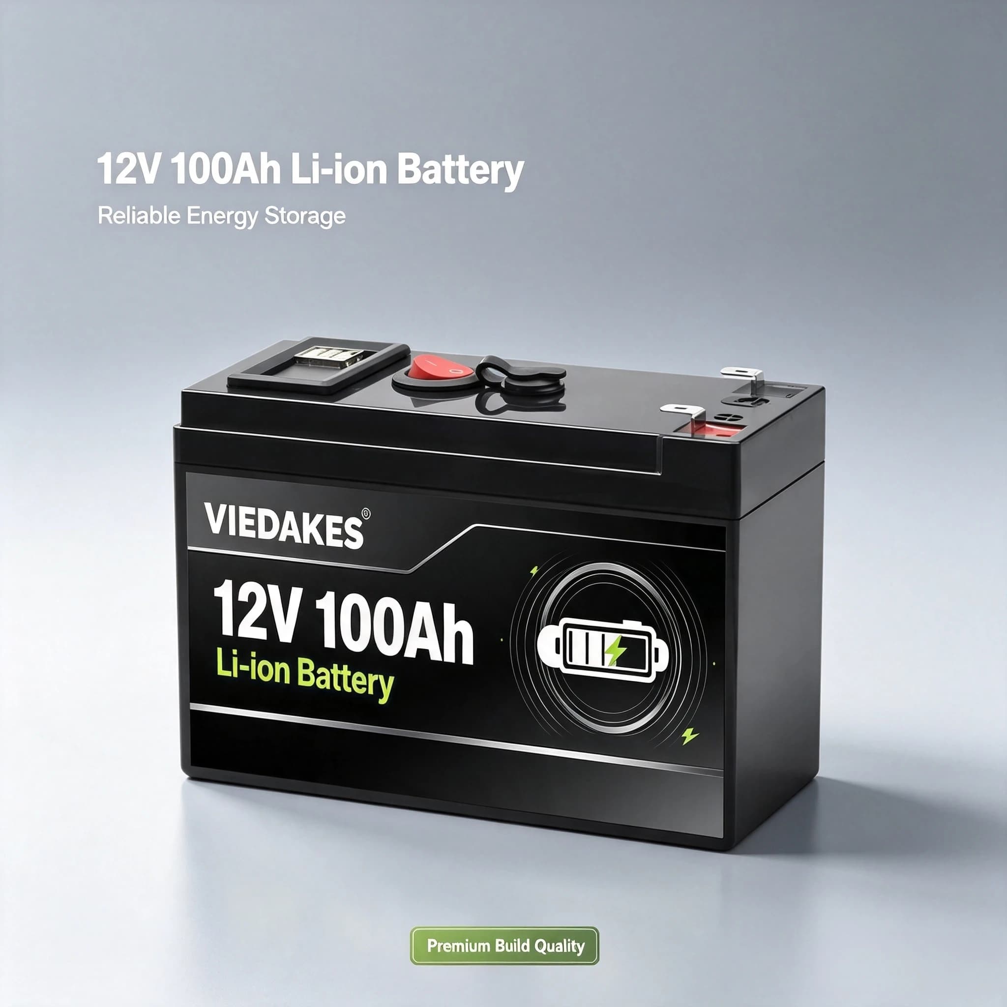 12 Volt 100Ah 3S7P Li-ion Storage Battery Power Indicator USB Output 4000 Deep Cycles Power Source For Off Grid Solar RV Camping