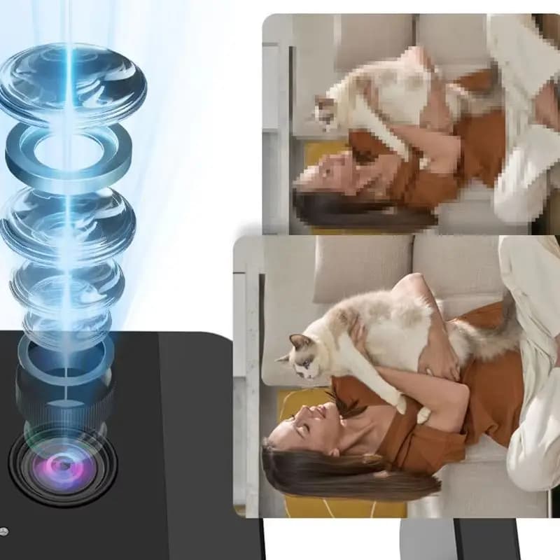 Telecamera IP Wi-Fi a Colori da 200W, Alimentazione a Batteria, Basso Consumo, Sicurezza Domestica, Rilevamento Umanoide AI, Baby Monitor 2026 NUOVO
