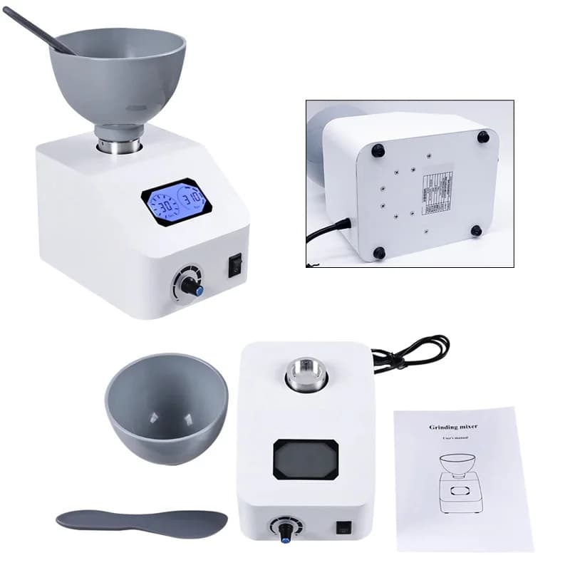 48W Dental Equipment Impression Alginate Mixer 100-700ML Dental Printing Material Thickness Lip Blender Lab 300 rpm Dental Mixer