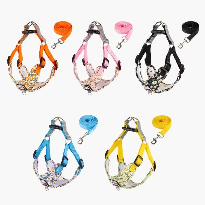 Pet Supplies Breathable Dog Chest Harness, Dog Walking Printed Dog Leash, New Pet Leash for Small and Medium-sized Dogs