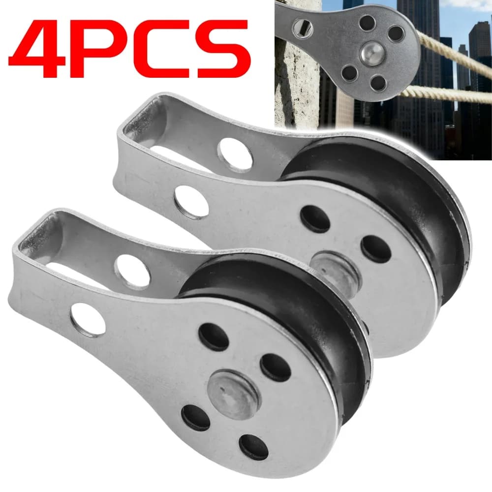 Puleggia staccabile con scanalatura a V Ruote silenziose per corda di sollevamento con cuscinetto in acciaio inossidabile 304 per accessori per tende da sole per kayak per barche marine