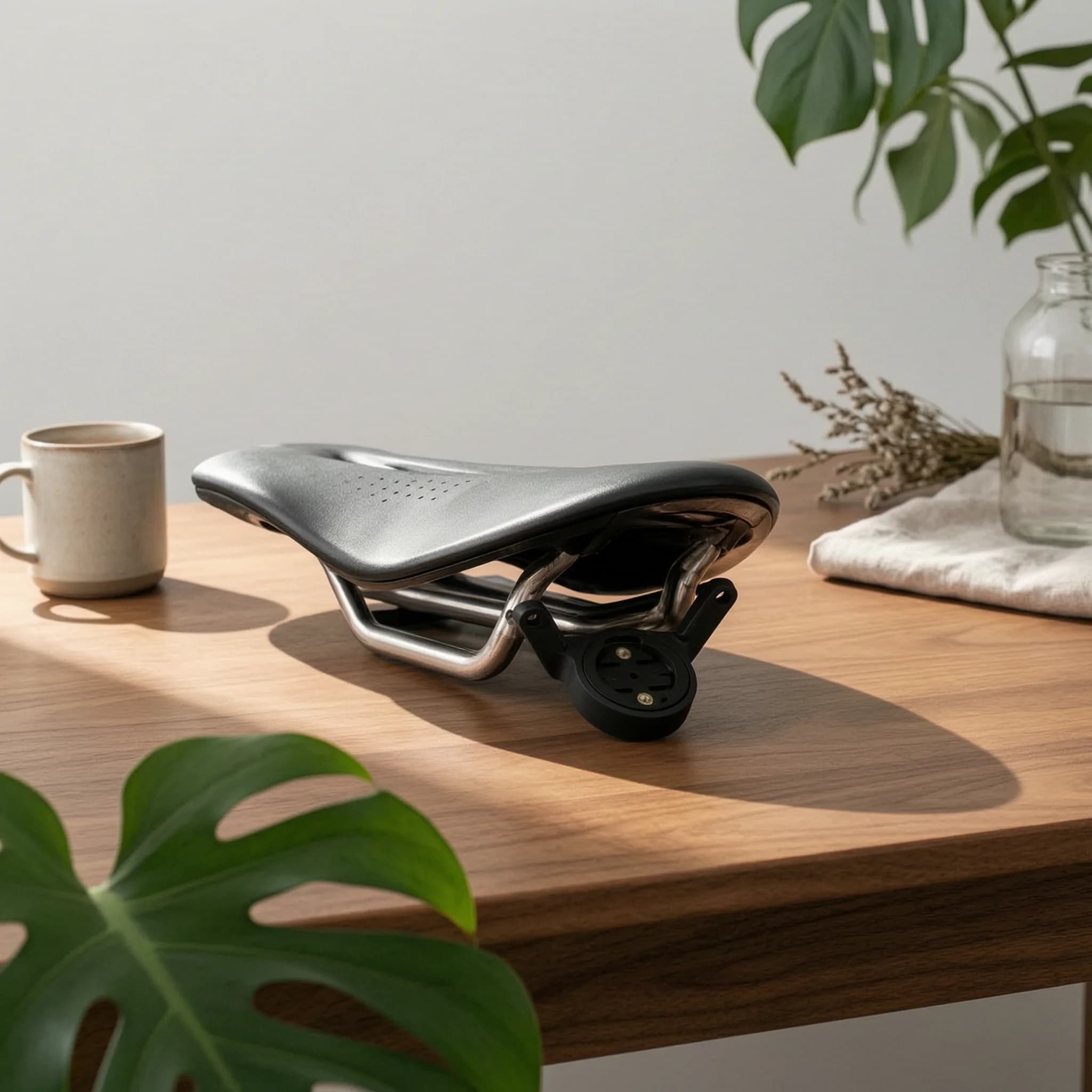 Bike Tail Light Holder Compact Design Saddle Taillight Bracket Saddle Rail Mount Long-Lasting Plastic Seat Rail Light Mount