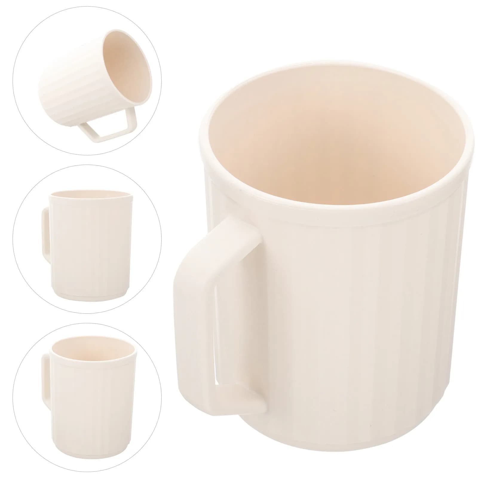 Reusable Toothbrush Cup Lightweight Travel Bathroom Mug Mouthwash Cup Plastic Holder for Bathroom Mouthwash Cups Reusable