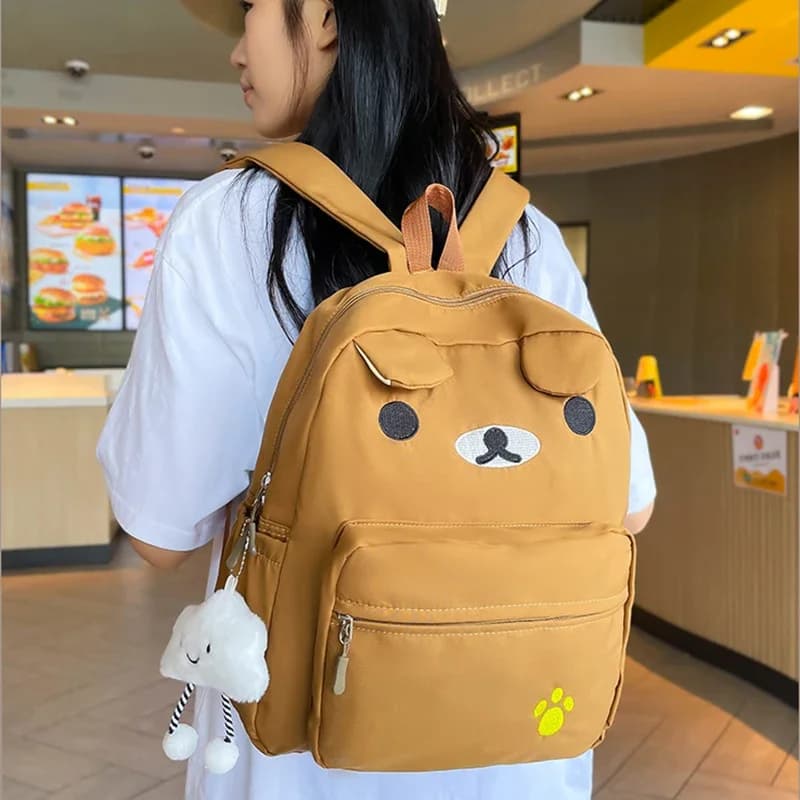 Zaino carino per ragazze, zaino casual, design a forma di animale, senso, signore, ragazzi, ragazze, studenti universitari, borsa per pendolari da donna