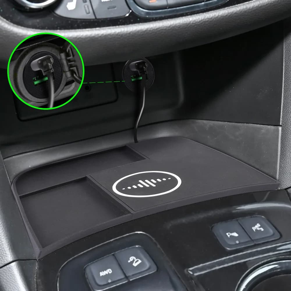 Adatto per Chevrolet 17-23 Explorer, Caricatore Wireless per Auto, Pannello di Ricarica Rapida, Ricarica Flash 15W