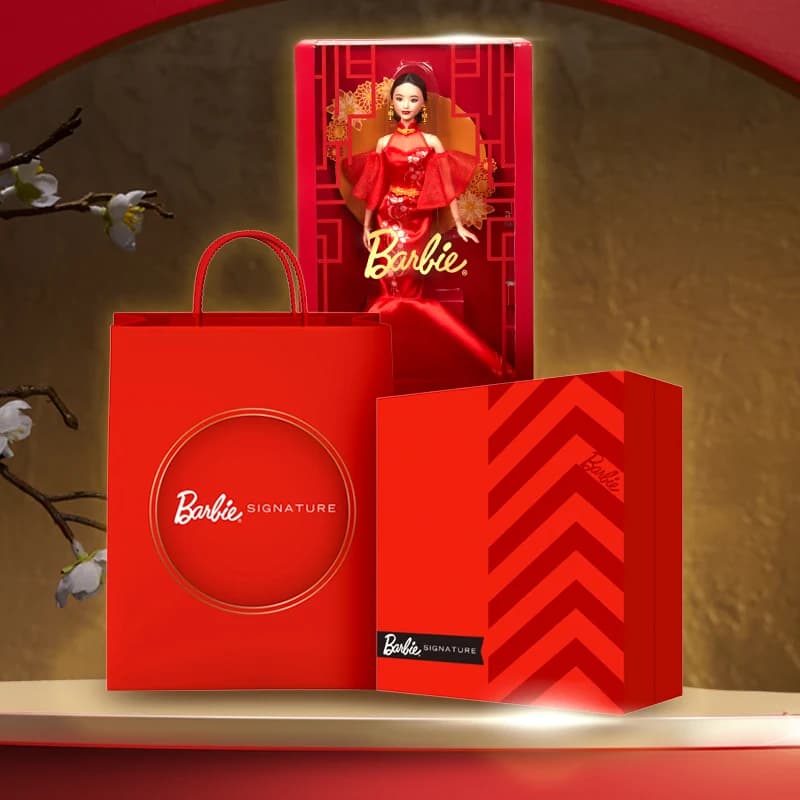 Bambole Barbie Vendita calda Barbie Capodanno in edizione limitata Mei Shaoxin Hua Collezione in stile cinese Confezione regalo Collezione regalo