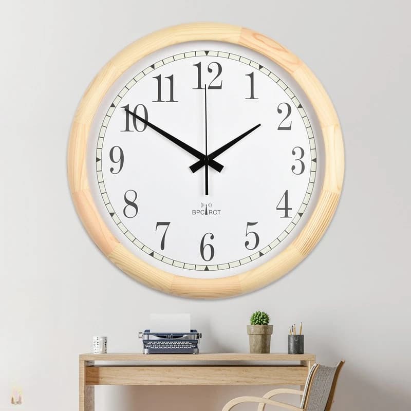 Moderno grande soggiorno pastorale parete silenziosa moda europea radio antica moderno semplice orologio creativo appeso a parete