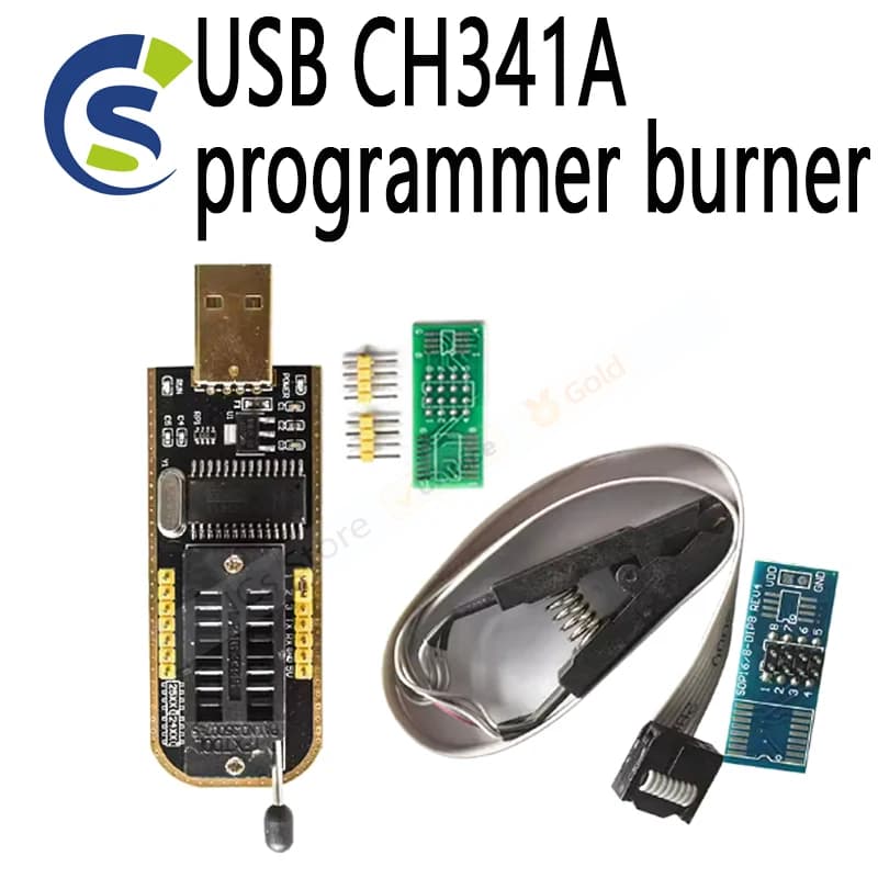 1 Pezzo Modulo Programmatore USB CH341A per EEPROM Serie 24 25 + Clip di Test SOIC8 SOP8 per EEPROM 93CXX / 25CXX / 24CXX