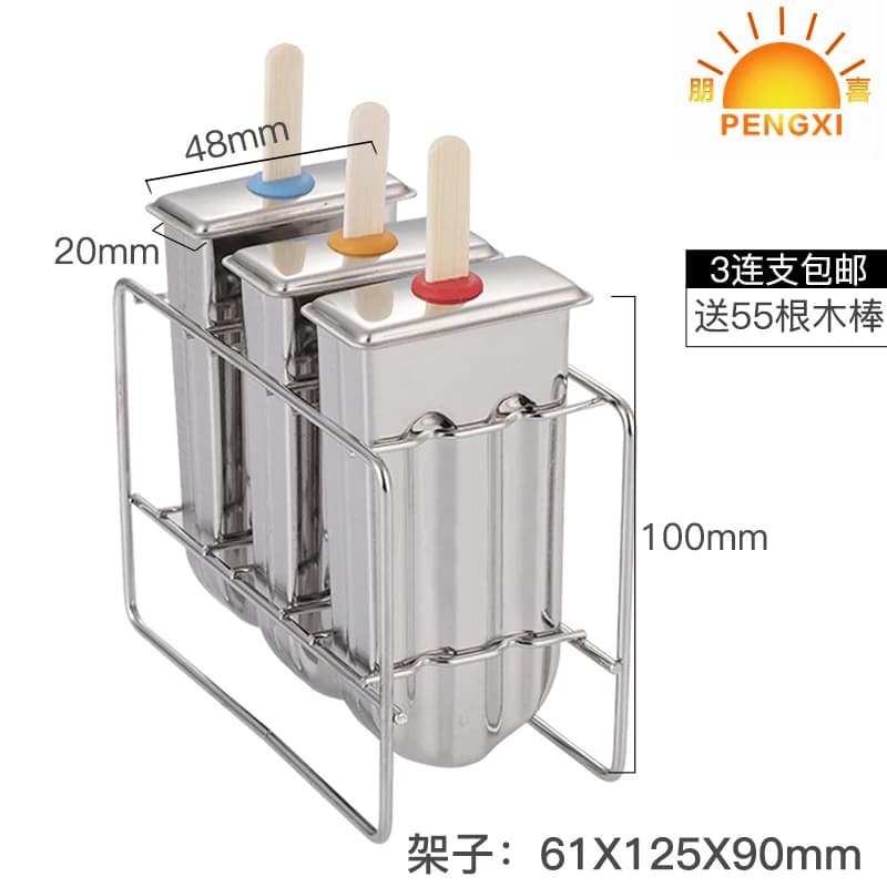 Stampo per uso domestico Stampo per gelato in acciaio inossidabile 304 Stampo per gelato ghiacciolo ghiacciolo Popsicle fai da te