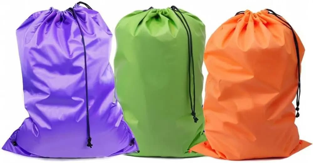 Sacchi per Bucato Extra Grandi 30x40 Pollici, Confezione da 3 Sacchi a Rete con Coulisse per Cesto Portabiancheria, Ideali per Dormitori Universitari, Appartamenti e Viaggi