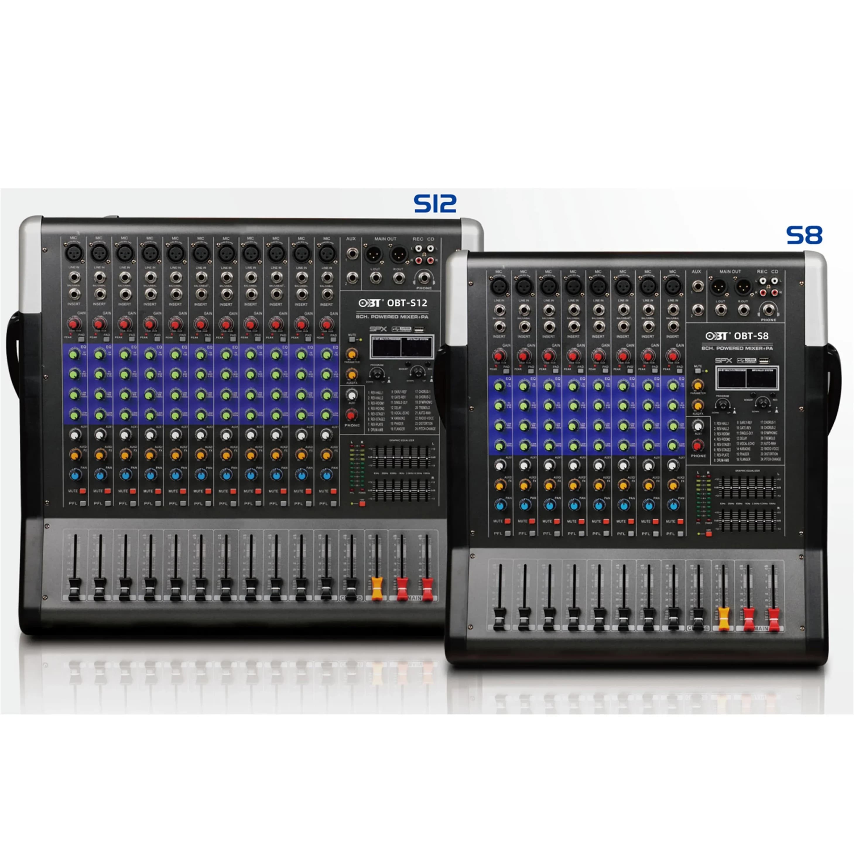 Microfono USB K Mini Amplificatore Echo Digitale Professionale Mixer a 8 Canali Console Audio Controller DJ Mixer Audio