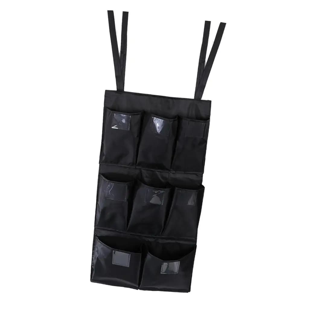 Carrello per pulizia a 8 tasche Carrello per carrello Janitorial Carrello per pattumiera impermeabile