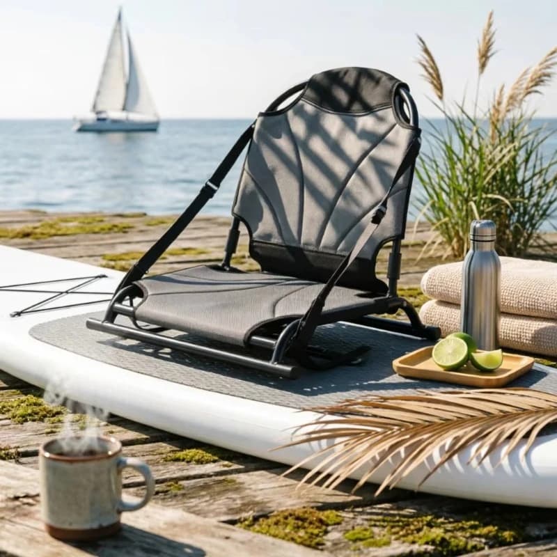 Kayak Seat Mesh Paddle Board Seat Breathable Adjustable Straps for Kayaks
