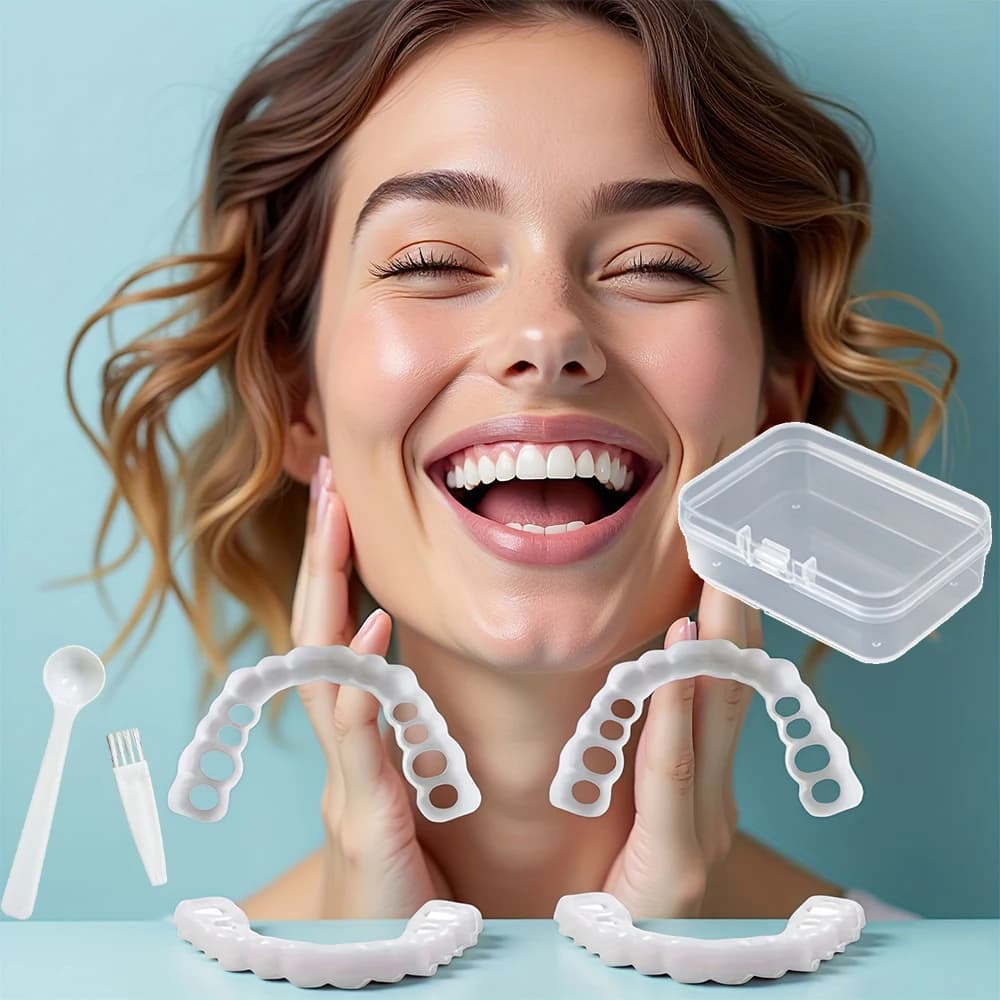 Faccette dentali casual per uso quotidiano, sbiancamento istantaneo del sorriso, stile semplice adatto per il tempo libero e l'uso domestico H2931