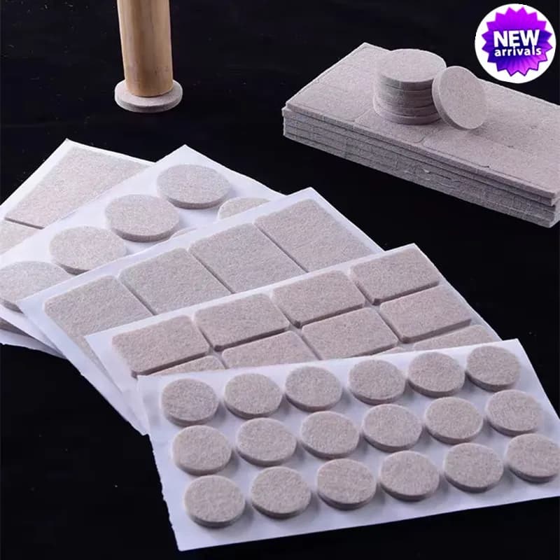 3-72 Pezzi Cuscinetti in Feltro per Gambe di Sedie, Spessore 3mm, Protezione Antigraffio per Pavimenti, Tappetini Silenziosi Antiscivolo Autoadesivi, Accessori Fai-da-Te per Mobili