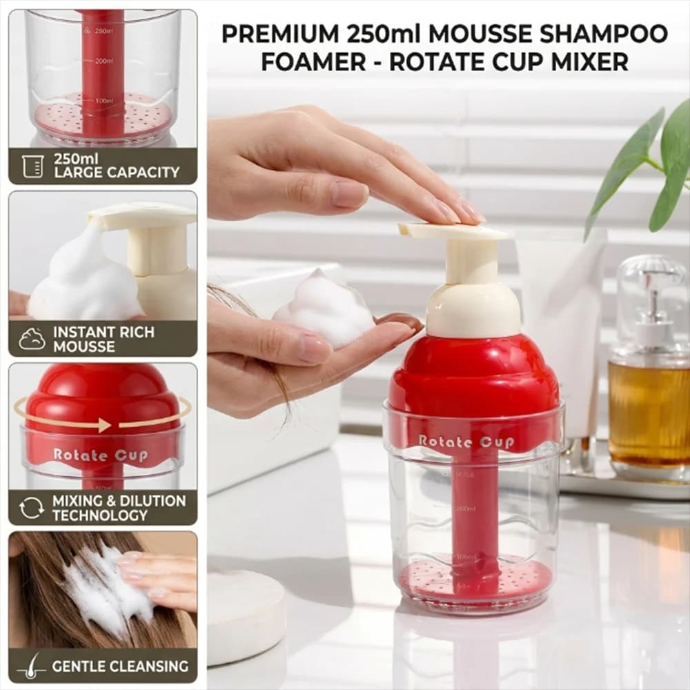 Flacone schiumogeno da 250 ml, dispenser a pompa per schiuma ricaricabile vuoto, per lavaggio mani, detergente viso, shampoo, dispenser portatile per sapone.