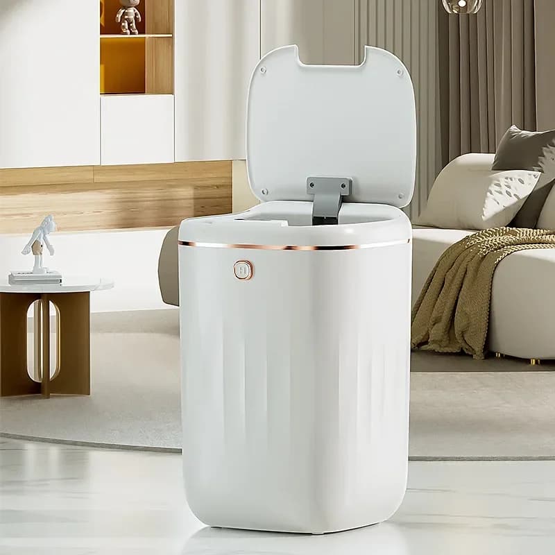 20L~24L Smart Sensor Trash Can - Large Capacity Induction Wastebasket, Touchless Design for Kitchen & Bathroom