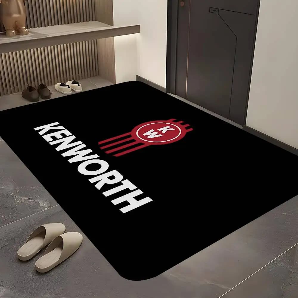 KENWORTH Logo Bath Mat Nordic Style Home Doormat Bathroom-Toilet Mats Bedroom Welcome Doormat