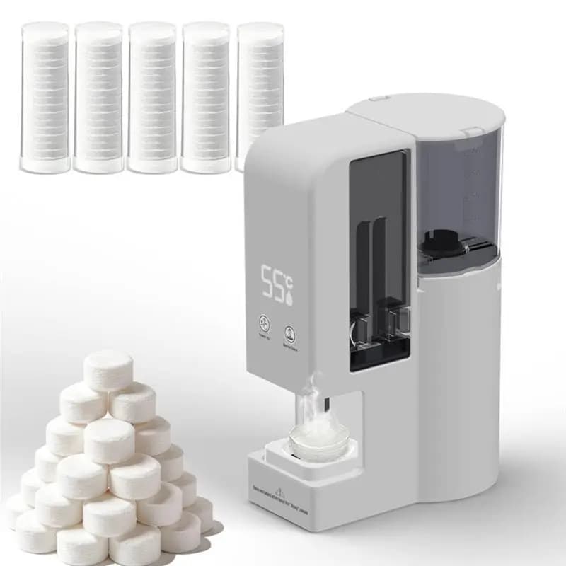 【OFFERTA LAMPO!】Dispenser di Asciugamani con 100 Pezzi di Asciugamani, Macchina Scaldasalviette, Dispenser Scaldasalviette, Riscaldatore per Asciugamani