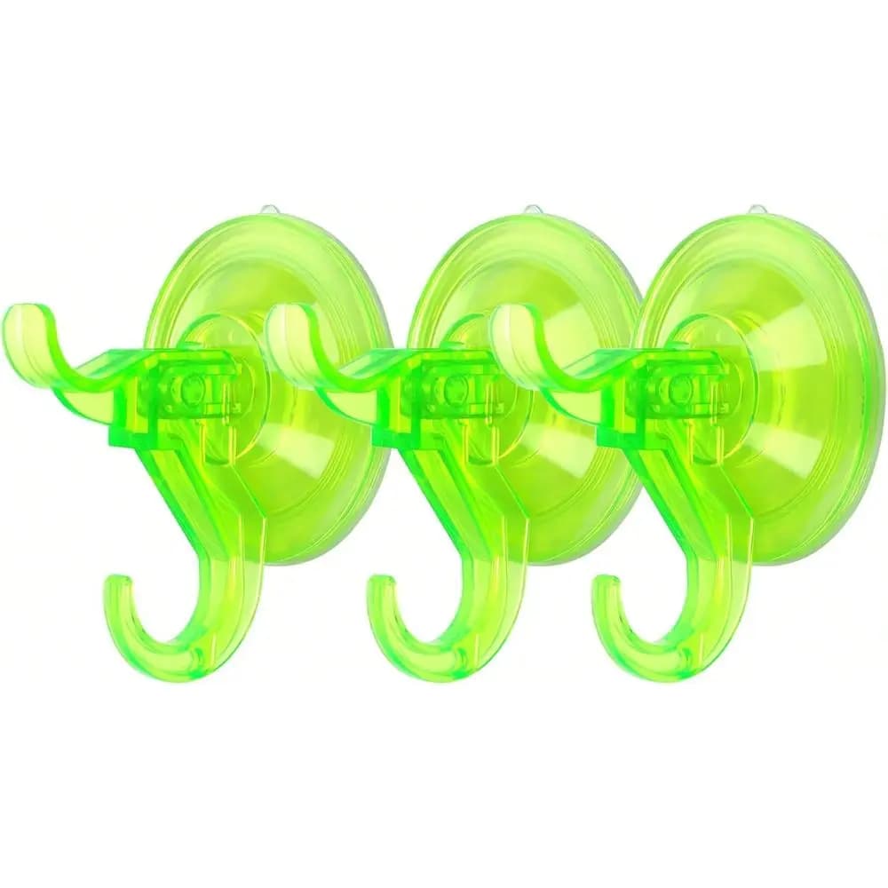 Set di Ganci a Ventosa, Ganci Trasparenti Rimovibili per Doccia, Bagno, Vetro, Porte, Finestre, Cucina