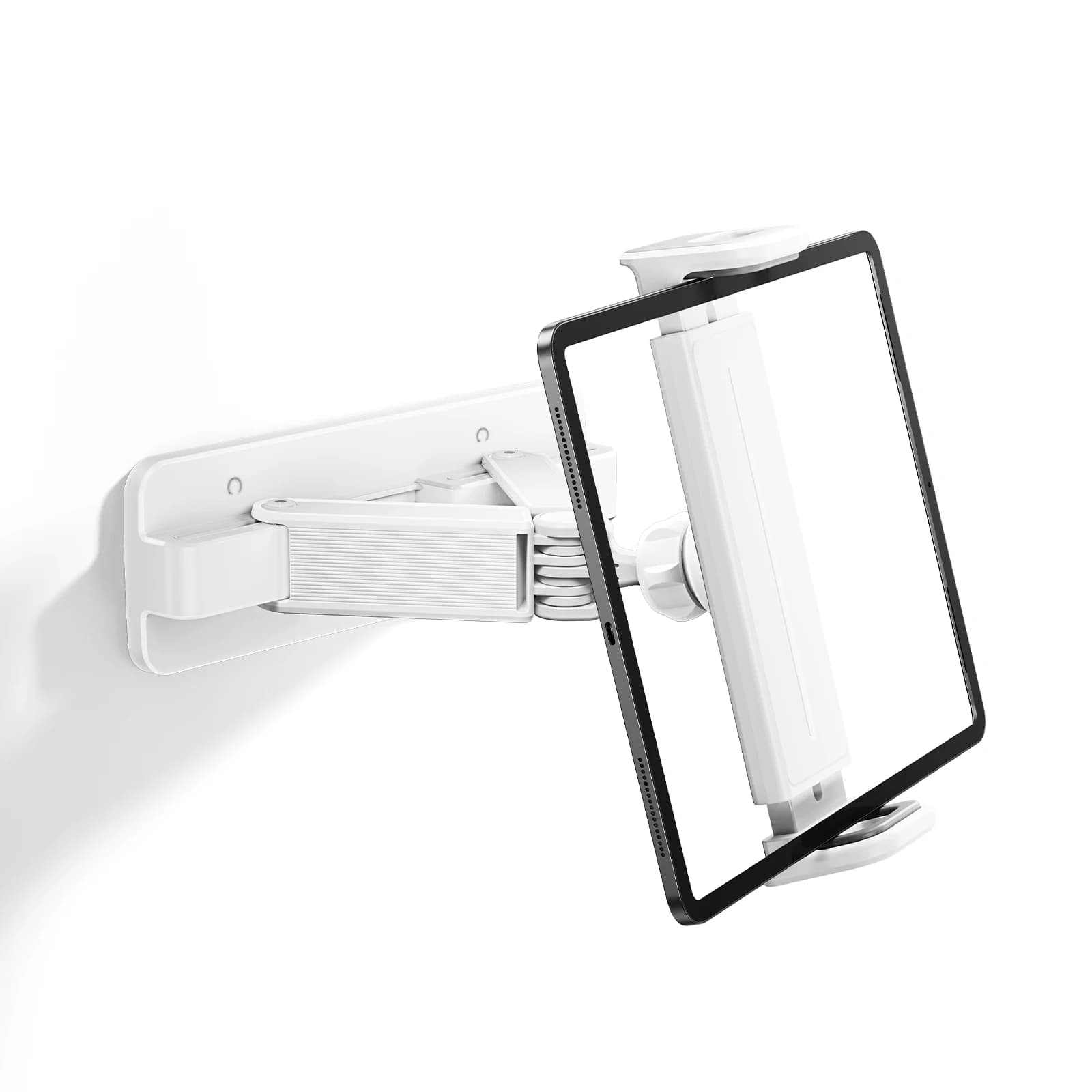 Supporto per tablet da parete Oatsbasf 360 ° Supporto Regolabile per Kindle e iPad da 4-13 Pollici, Staffa Pieghevole per Magazzino, Bagno e Cucina