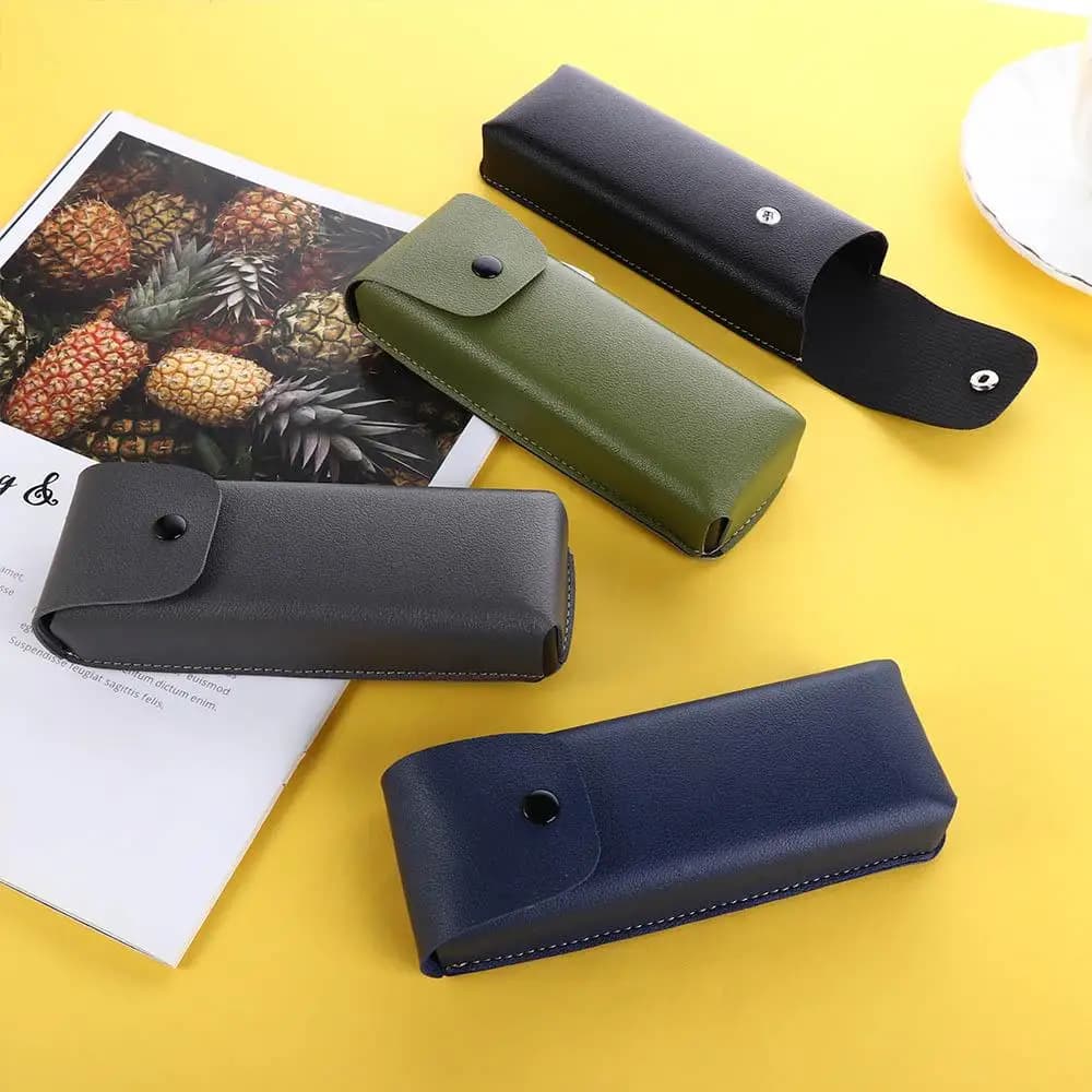 Protector Containers PU Leather Eyewear Bag Glasses Case Waistpack Glasses Box Spectacle Case Eyeglass Box Sunglasses Case