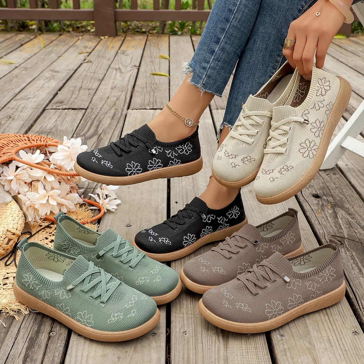 Nuove Sneakers da Donna 2026, Scarpe Minimaliste Traspiranti in Mesh, Comode per Escursioni e Uso Quotidiano, Zapatos De Mujer