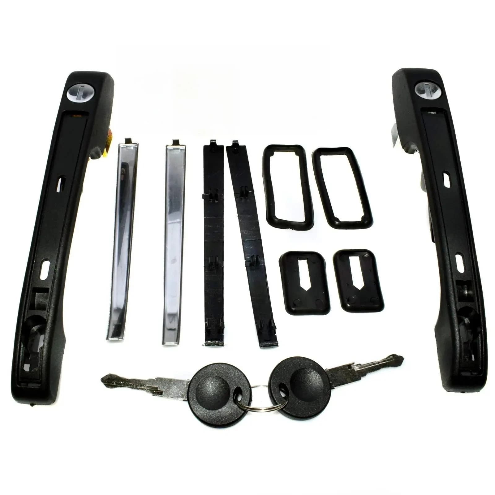 2 PZ 191837205A 193839205 193839206 191837206 Maniglia per porta del veicolo Set sinistra e destra per VW Mk1 Mk2 Golf Jetta Rabbit GTI
