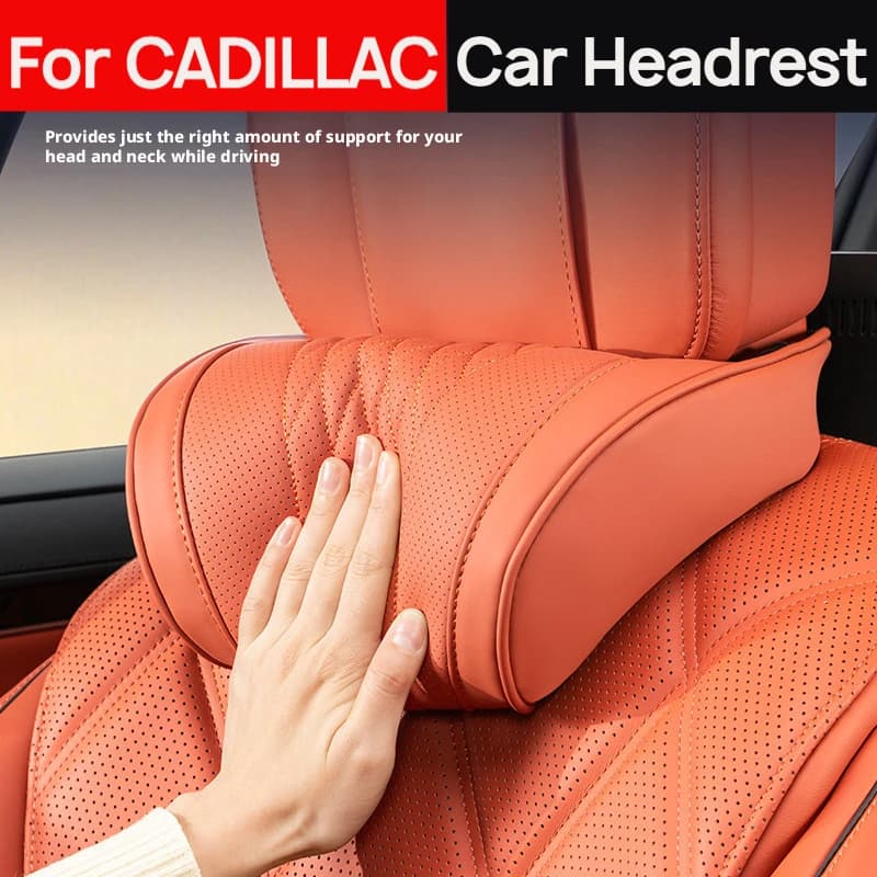 High Resilience Headrest & Lumbar Support Set For Cadillac XT5 XT6 Escalade CT6 LYRIQ Luxury memory foam car headrest pillow