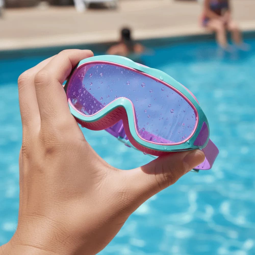 Anti-Fog Children Swimming Goggles UV Resistant Waterproof Diving Goggles Large Frame Adjustable Swim Goggles Water Sport