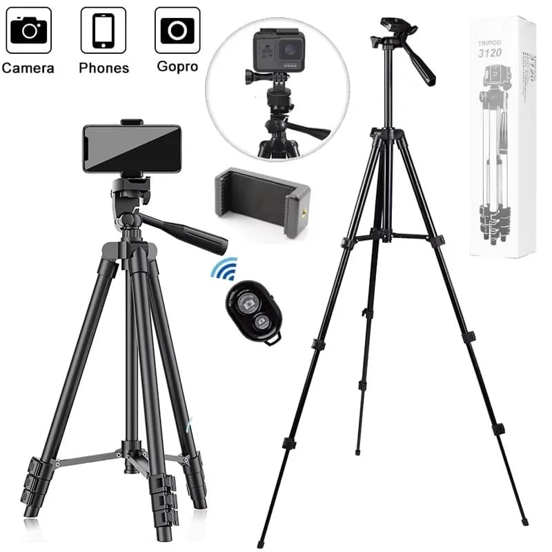 Universal Phone Extendable Tripod DSLR Camera Lightweight Photography With Bluetooth Remote Control For Mobile Phone Camera Live