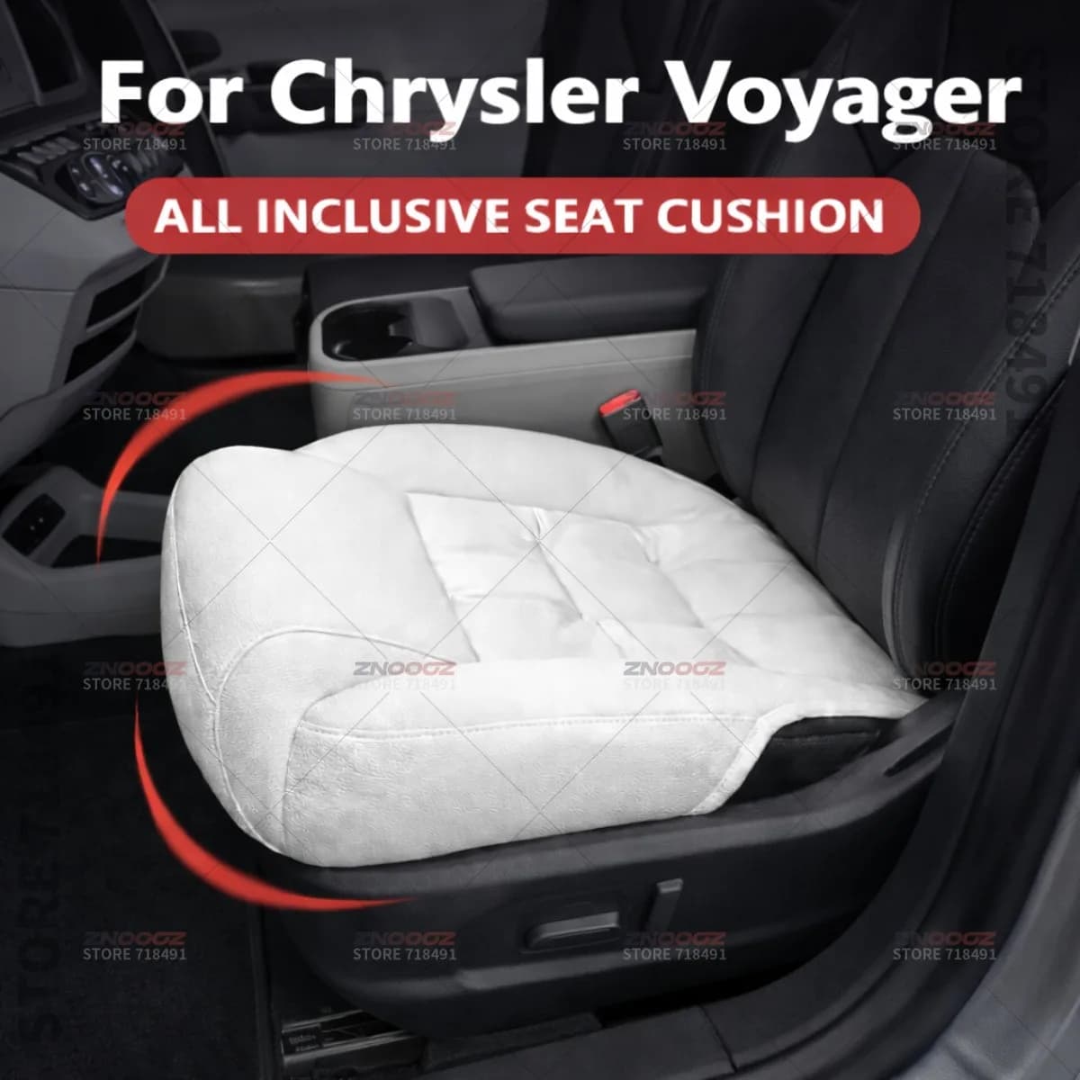Car Seat Leg Support Extension Seat Cover Memory Foam Extender Cushion Interior Accessories For Chrysler Voyager