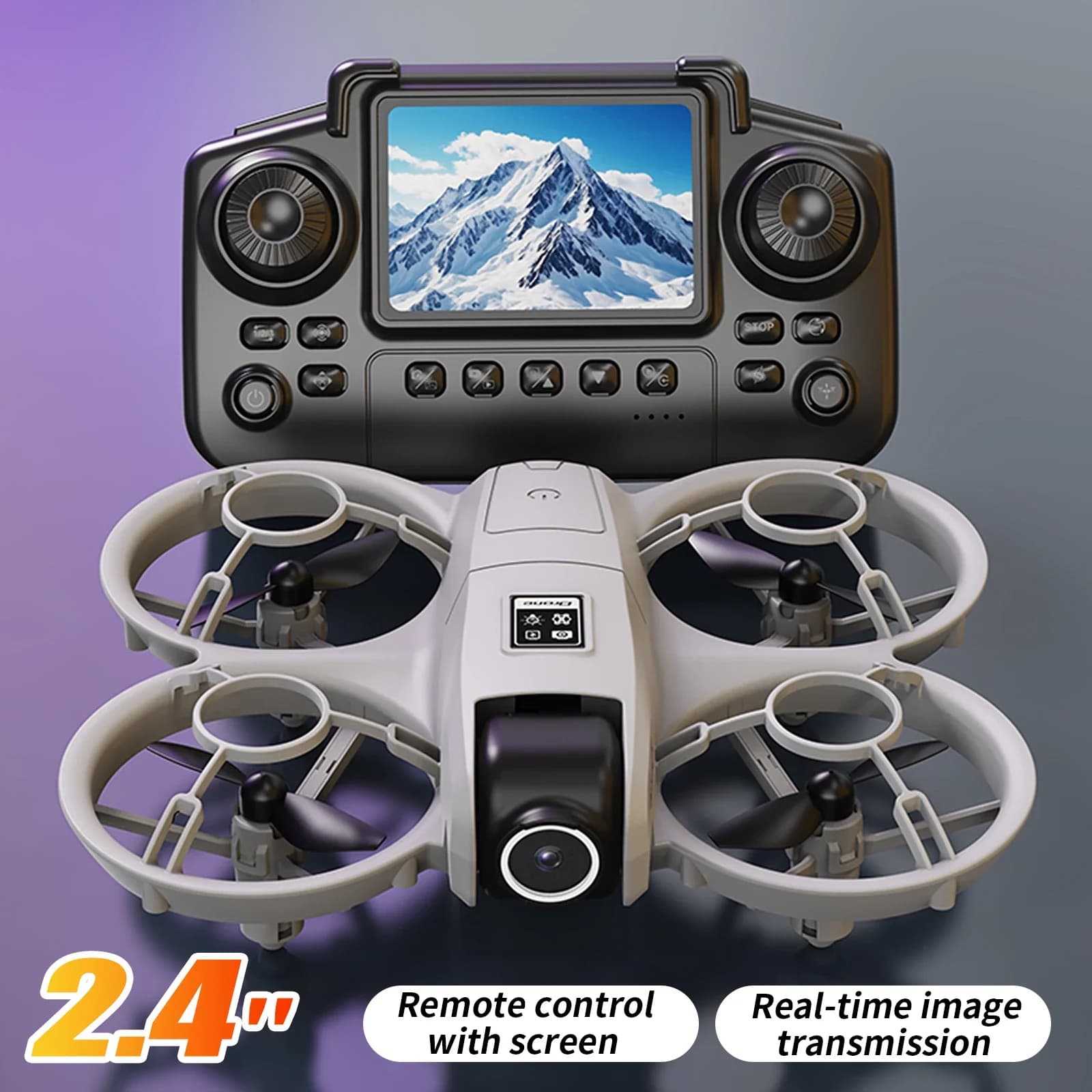 GISAEV YL3 Drone 2026 New Model Kids & Beginners 2.4'' Screen Remote Dual 4K Cameras Auto Hovering Stable Flight for Photography