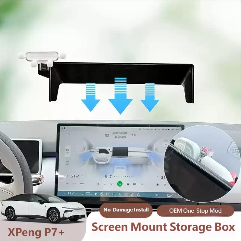 For XPENG P7+ 2025 2026 2027 Car Phone Holder Screen Fixed Base GPS Navigation Bracket Mobile Phone Holder Mounts