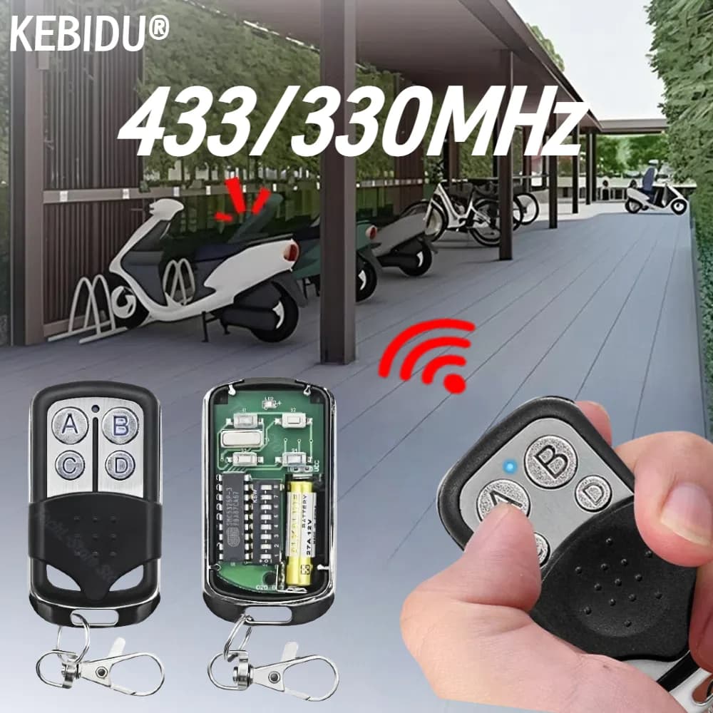 433Mhz 330MHZ RF Smart Copy telecomando 8 Dip Switch codice fisso 4CH 2CH duplicatore per cancello garage apriporta sistema di allarme