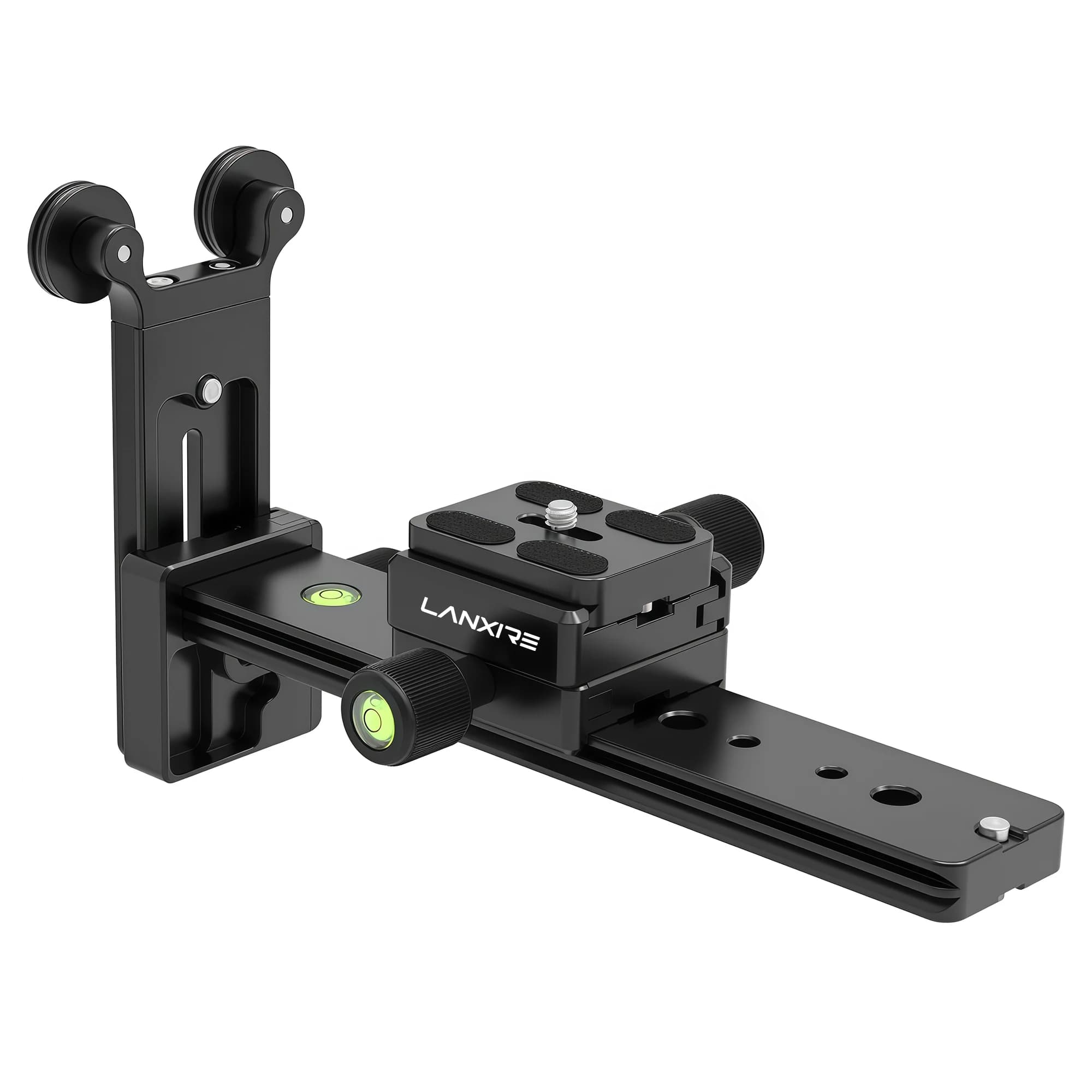 Supporto per teleobiettivo Lanxire piastra lenta supporto per messa a fuoco lunga scarpa rapida con filettatura a vite da 1/4, 3/8 "per testa a sfera treppiede DSLR