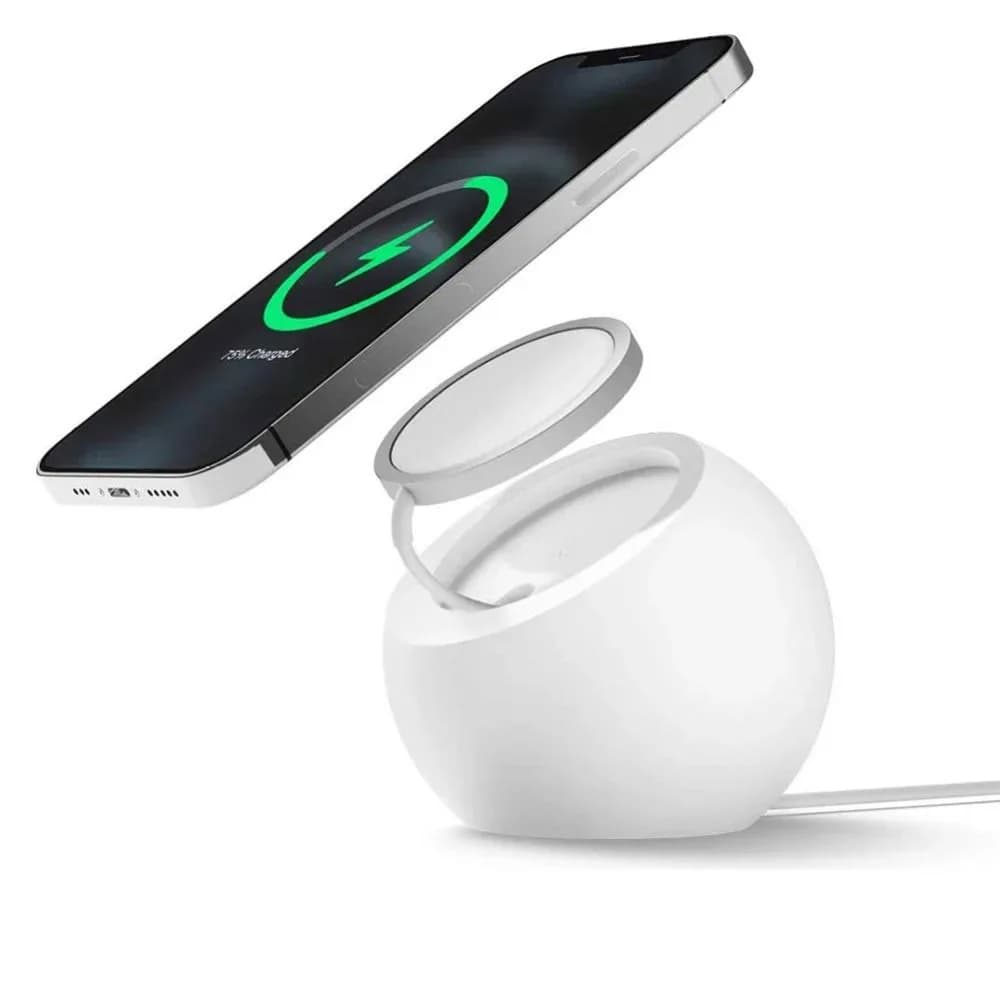 Magnetic Mobile Phone Holder Silicone Lazy Desktop Stand For iPhone 17 Pro Max Wireless Charger Dock Station Stand Accessories