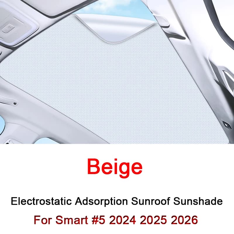 Per Smart # 5 2024 2025 2026 Adsorbimento elettrostatico Tetto dell'auto Parasole Lucernario Cieco Ombreggiatura Parabrezza Tetto apribile Copertura Accessorio