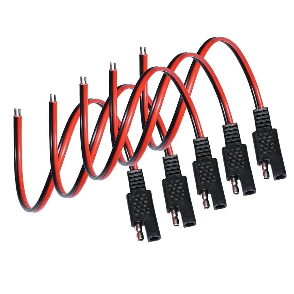 Cavo di prolunga SAE a terminazione singola da 5 pezzi Cavo con spina a sgancio rapido SAE 18AWG per automobili e pannelli solari