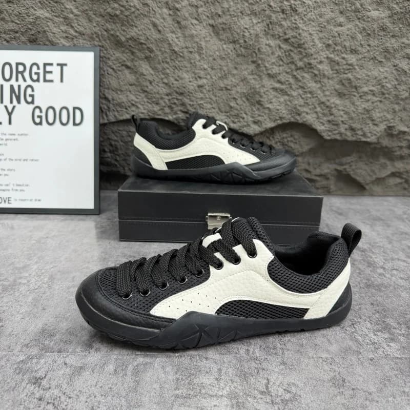 Summer Urban Casual Sneakers Men Hollow Perforated Mesh Wear Resist Foam Sole Anti Slip Outdoor Running Footwear