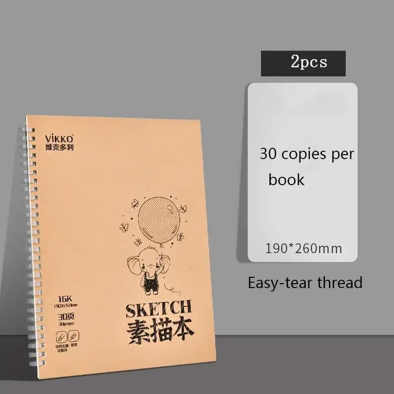 Doodle Oil Painting Quick Sketch Book Sketchbook Thickened Quick Sketch Drawing Book 30 Pages 16K Painting Drawing Blank Book
