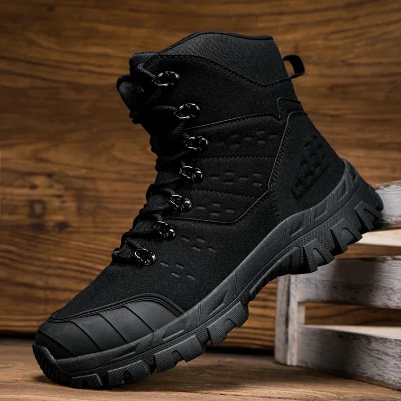 Stivali tattici da uomo impermeabili alti Scarpe da trekking Taglia grande 46 Scarpe da ginnastica da esterno Stivali da trekking Stivali da moto antiscivolo da uomo