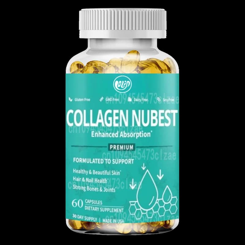 Super collagen Peptides - Activating the skin, hair and nails - Resistance to bones and joints-60 pills