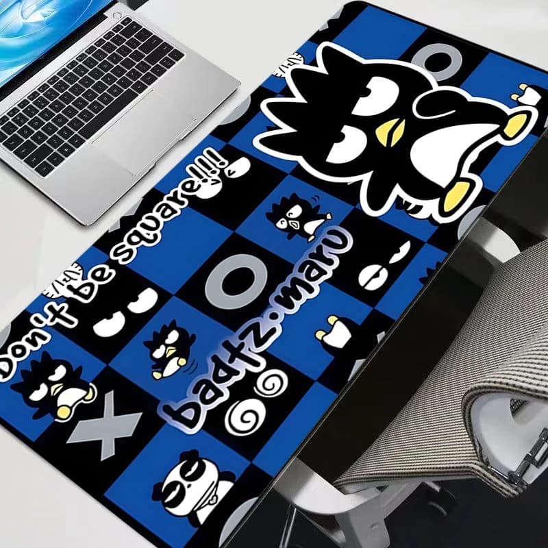 Tappetino per mouse Bad Badtz-Maru, accessori per giochi anime, tappetino per mouse per giocatori, PC completo, tappetino per tastiera resistente per computer, Varmilo