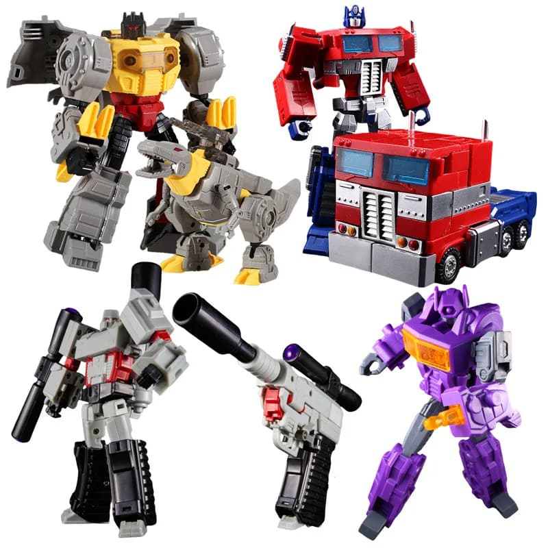Trasformazione G1 Splicing giocattoli Grimlock Shockwave Optimus Prime Megatron Action Figure Collection Robot Regali Giocattoli