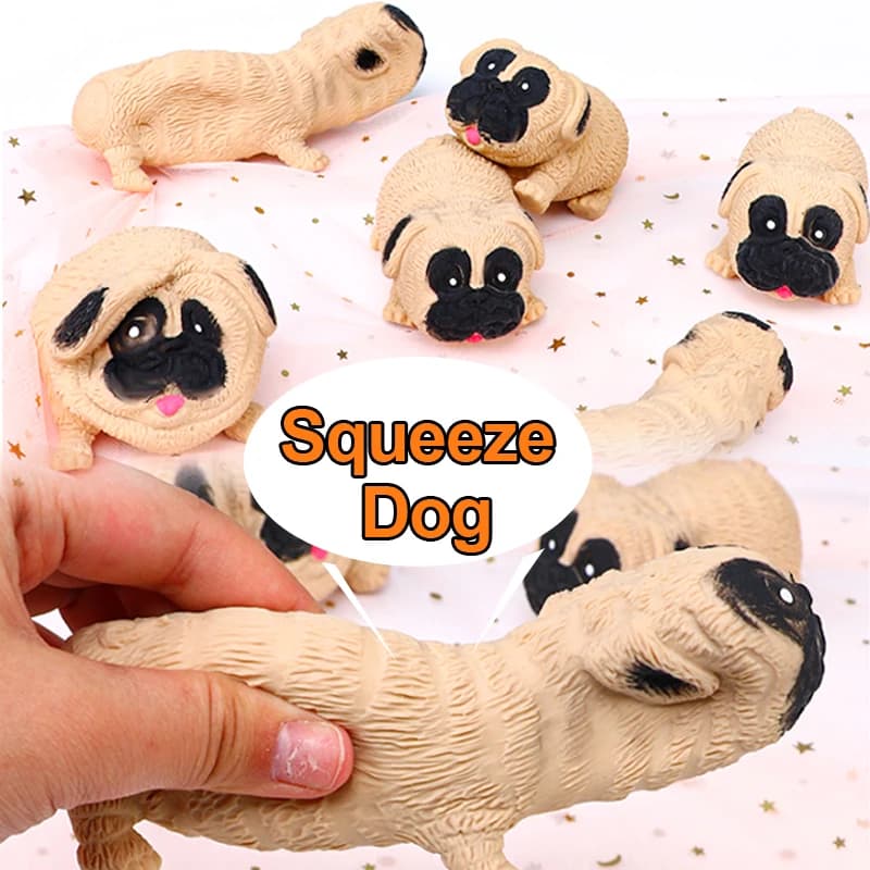 Giocattolo antistress Pug Dog Squeeze Fidget Toys Tpr Squishy divertente antistress per bambini adulti regalo Prop 1 pz J166