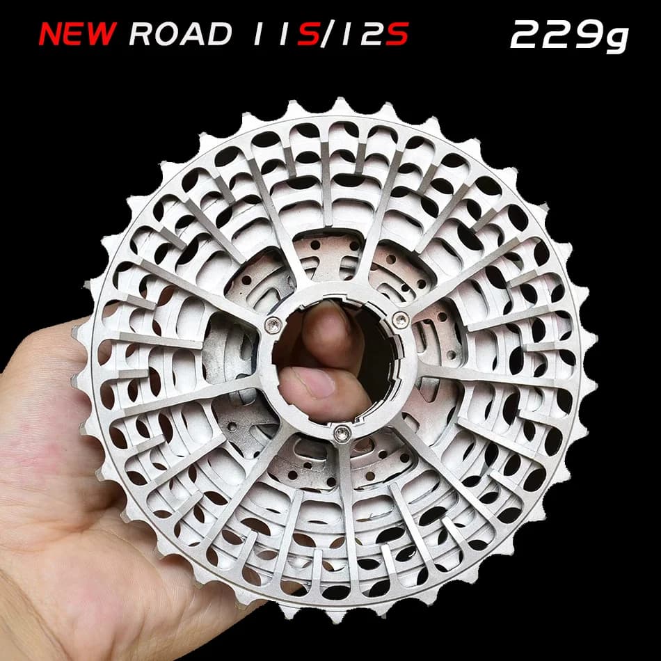 Spedizione gratuita GOLDIX Ultra Light Hollow CNC bici da strada cassetta pieghevole per 240 180 Hub SRAM SHIMANO R70007020 8000 Drivetrain